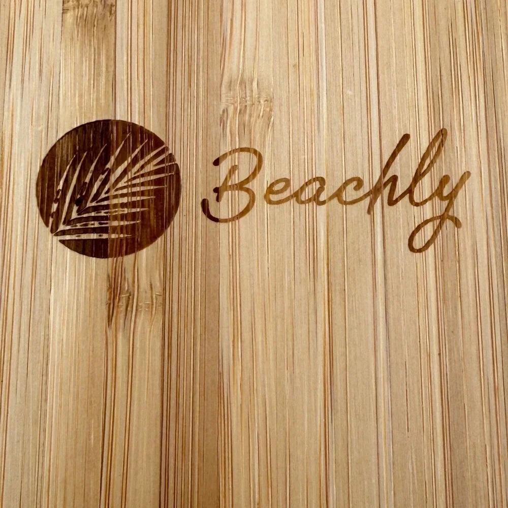 Beachly‎ Bombshell Catchall Tray Bamboo Seashell Jewelry Dish Coastal Decor Bag